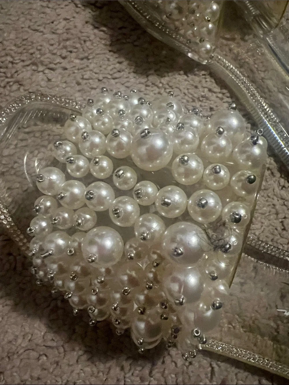 Jessica Simpson Pearl Beaded Slide Sandals